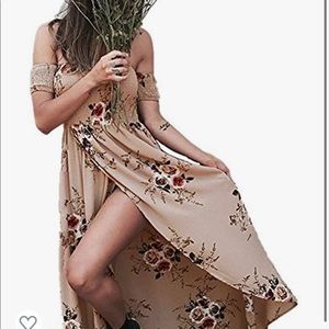 Boho Off the Shoulder Dress